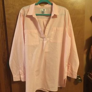 LIKE NEW OLD NAVY LT PINK LINEN TUNIC XXL